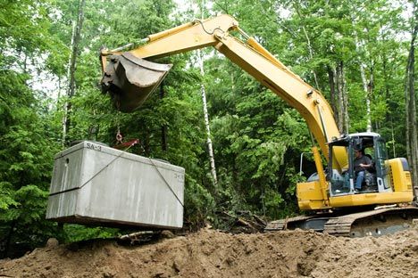 Septic tank installation