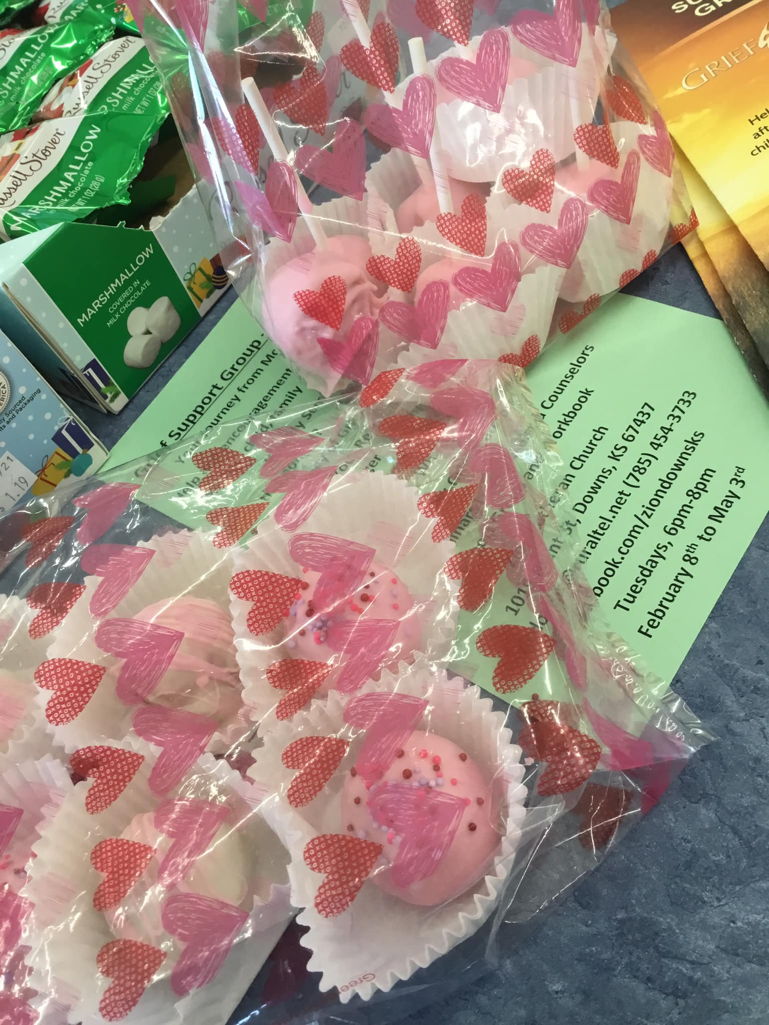 Heart design desserts