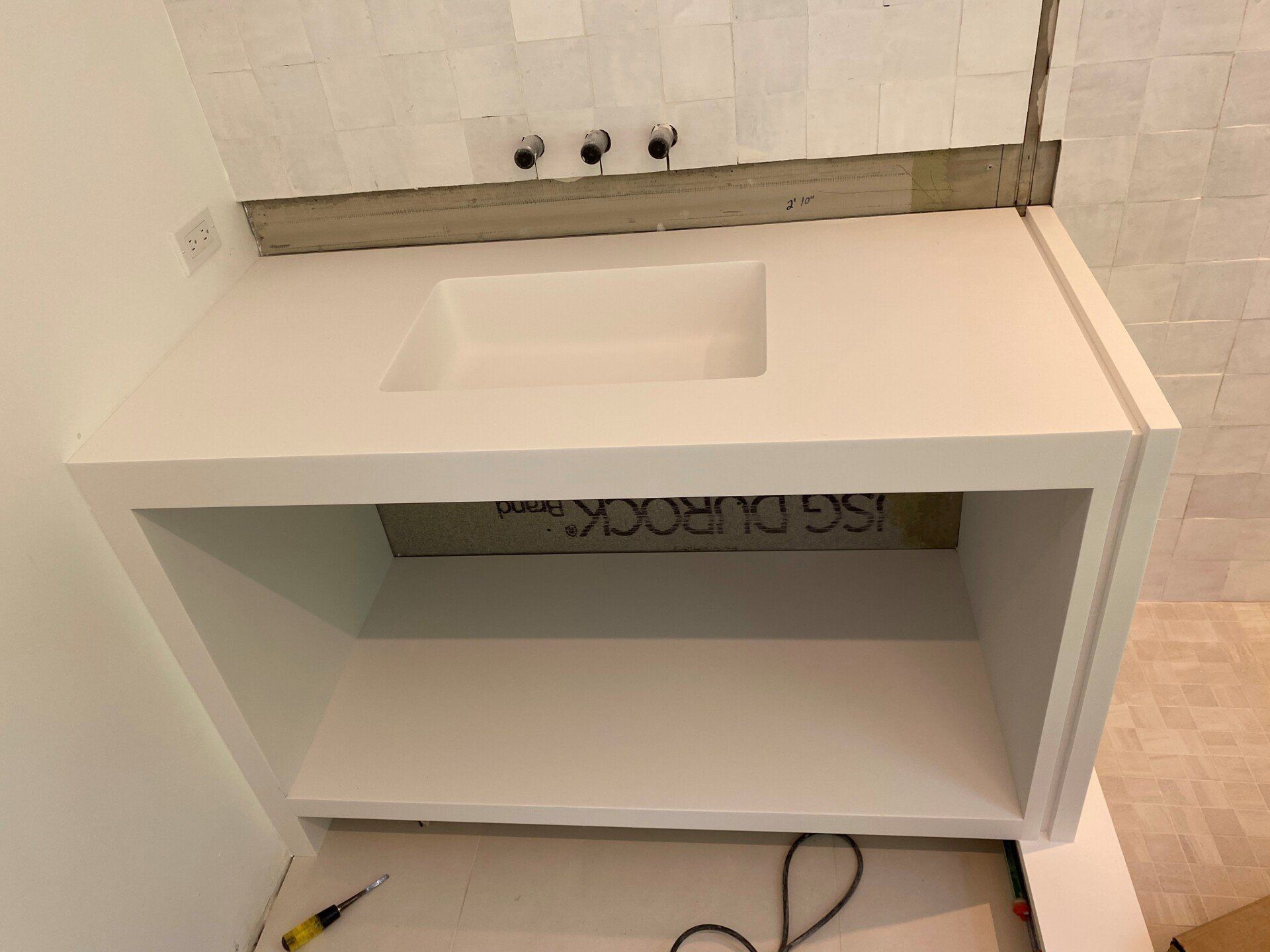 corian vanity