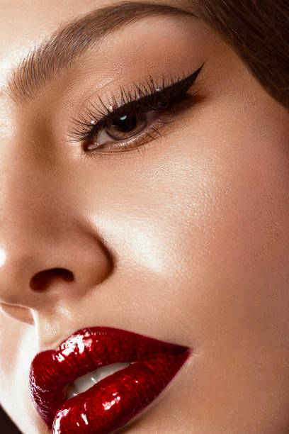 A high-quality image of a client with beautiful eyelash extensions from Ooh La Lash