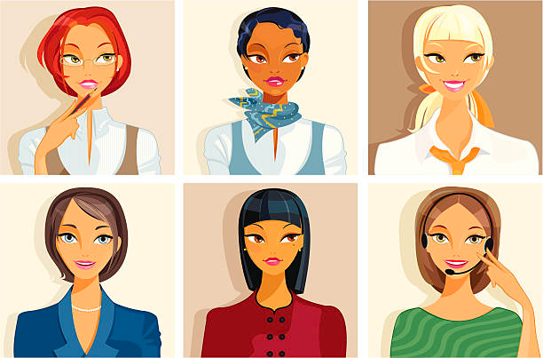 Different hairstyles reflecting different personalities Different hairstyles reflecting different personalities
