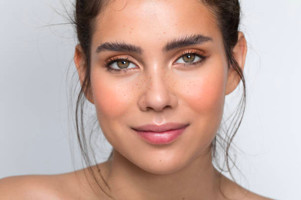 Close-up of healthy glowing skin Close-up of healthy glowing skin