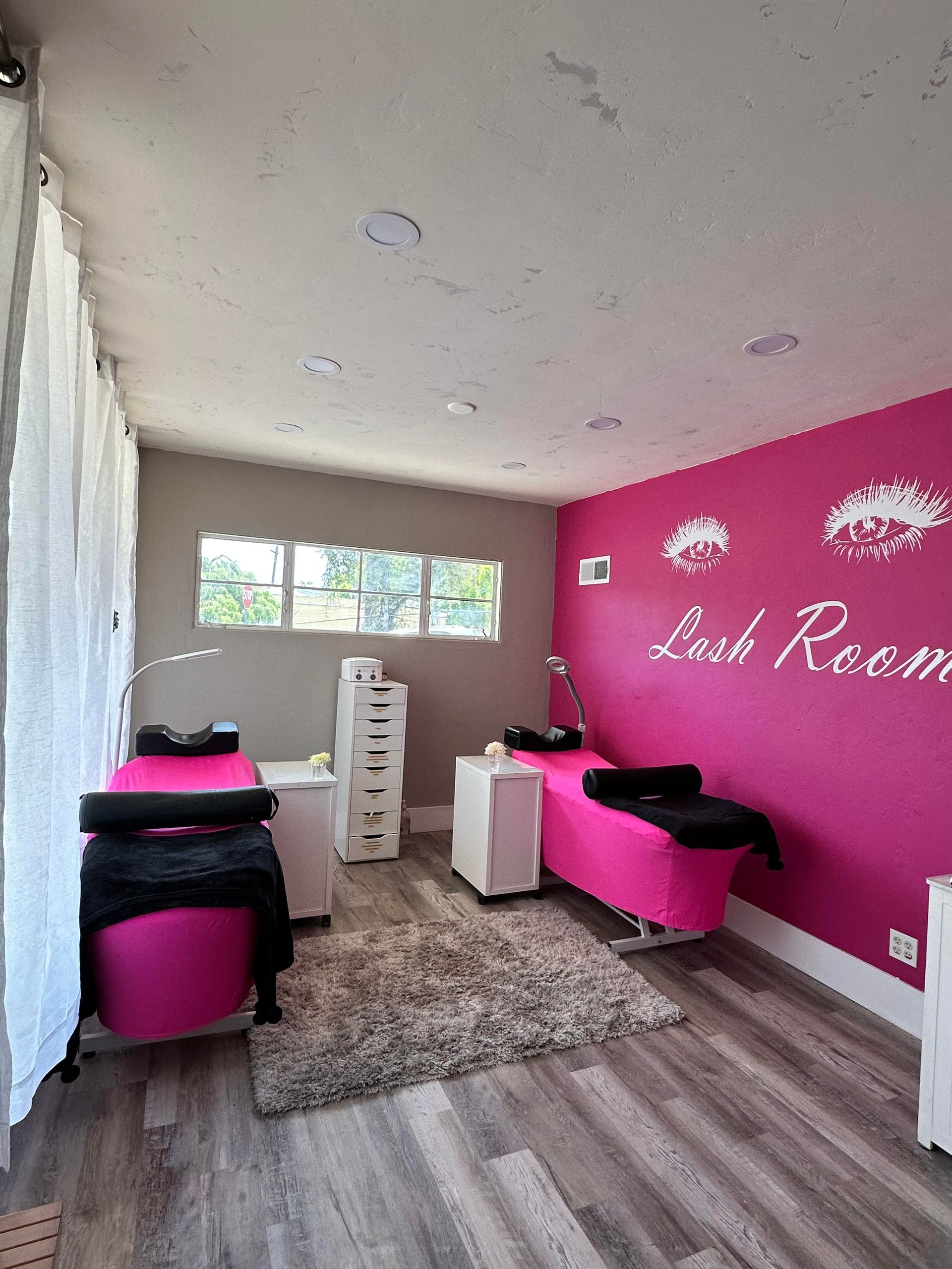 A welcoming shot of the Ooh La Lash and Beauty salon interior
