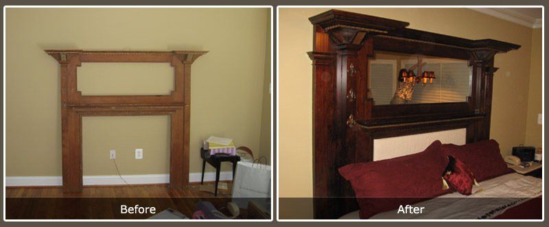 Turn-an-old-mantel-into-a-headboard