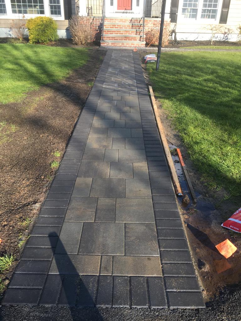 Finished work of walkway