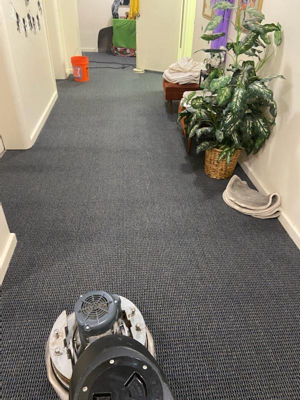 Commercial carpet after