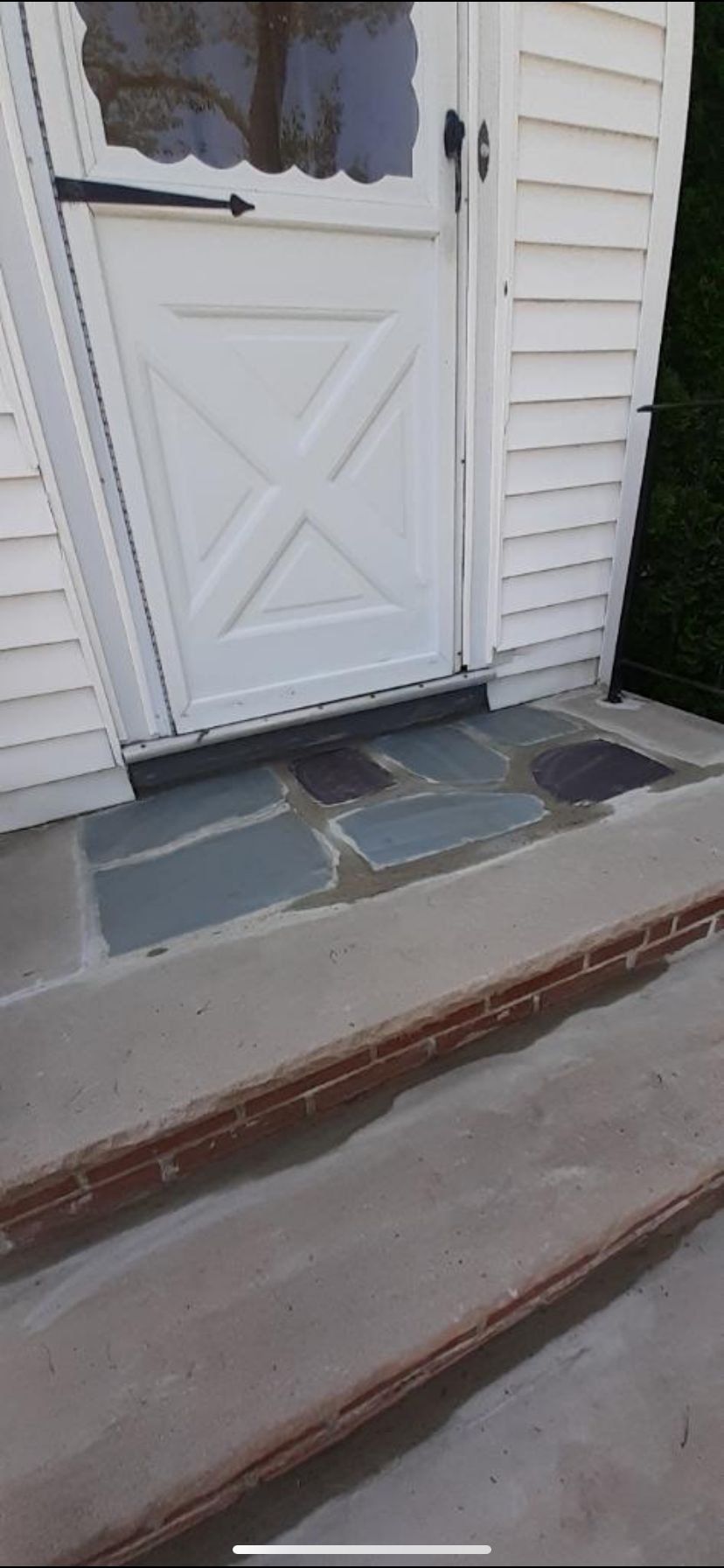 Door step stonework