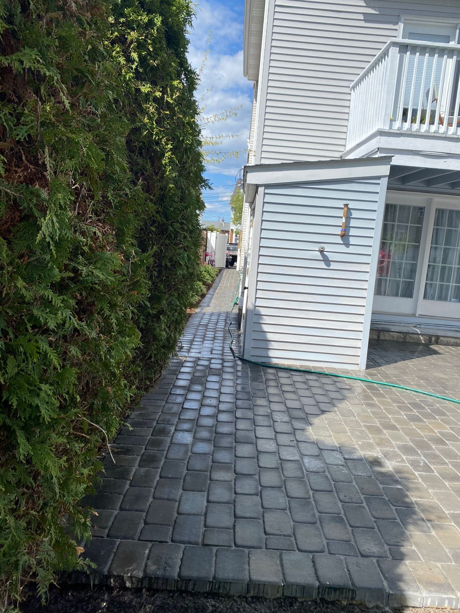 New patio and walkway