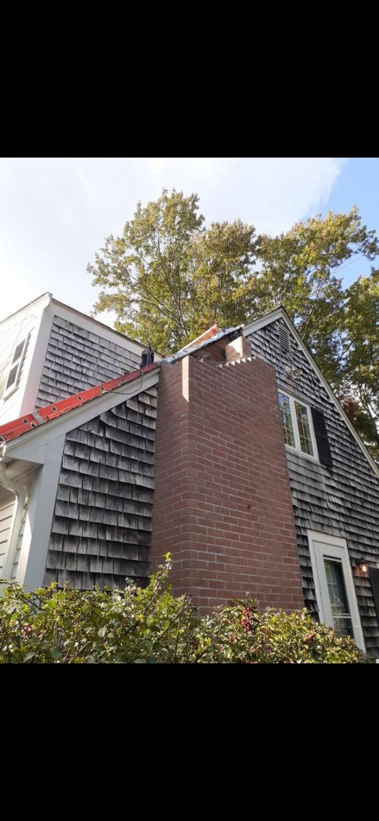 Chimney work in progress