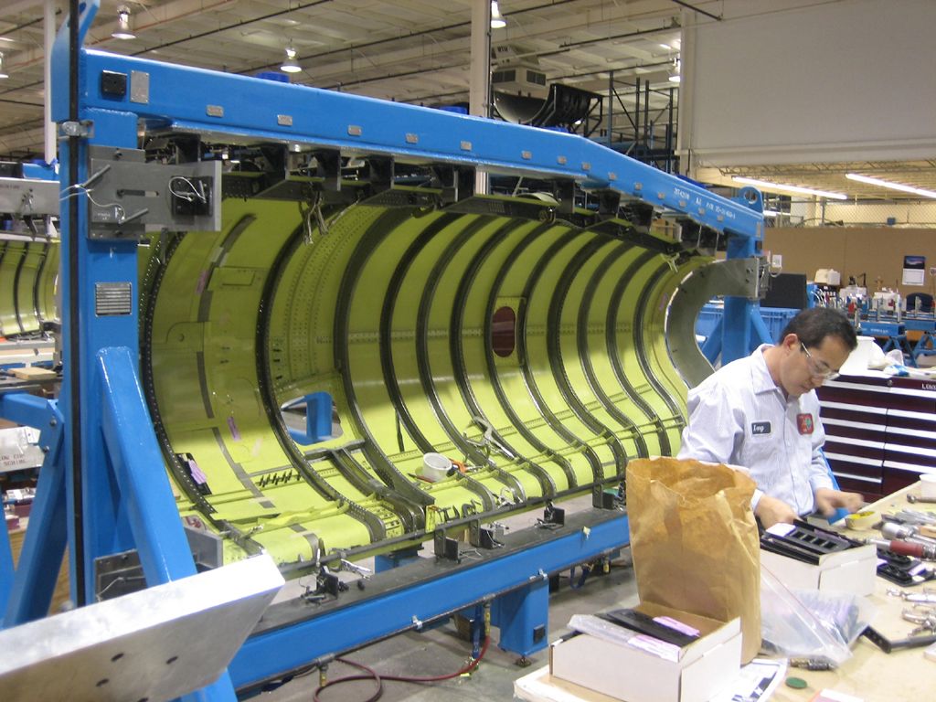 B52 Cowl with Techniform Stretchformed Aluminum Skins and Ribs.