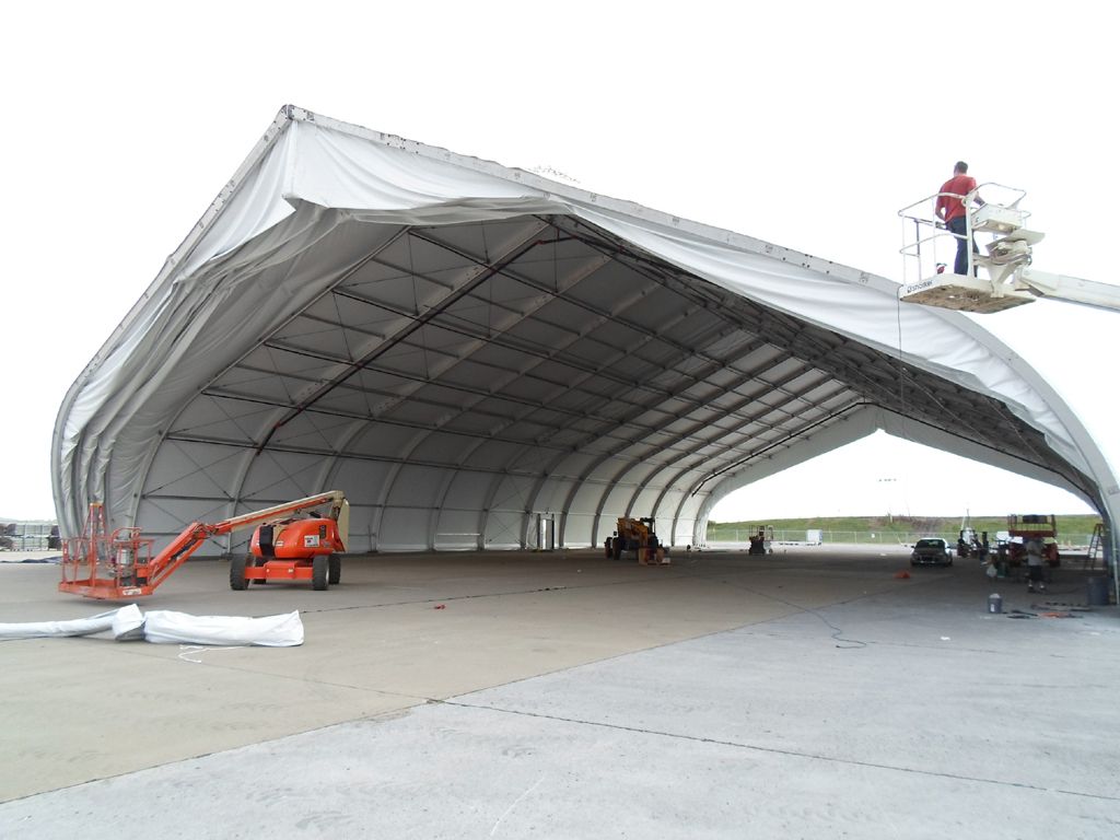 Curved, Machined, & Aged Heavy Extrusion for Clearspan Fabric Structures