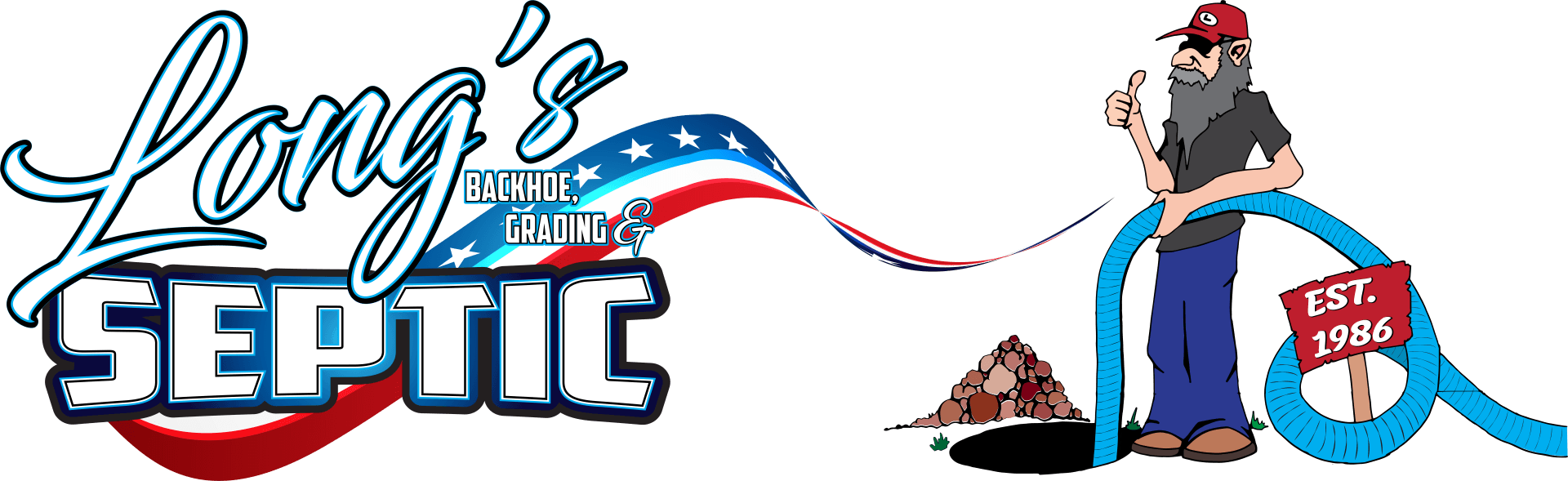Long's Backhoe, Grading & Septic - Logo