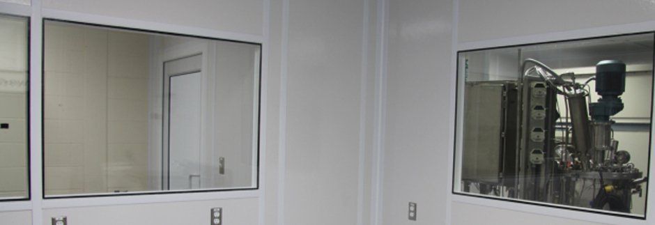 a room with a lot of windows