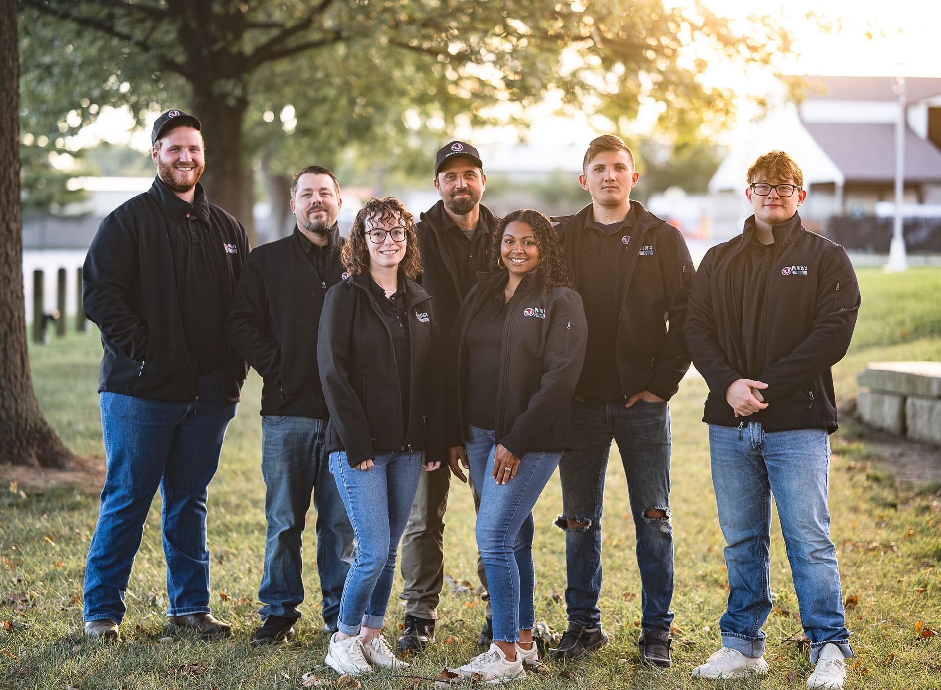 Wings Plumbing's team photo