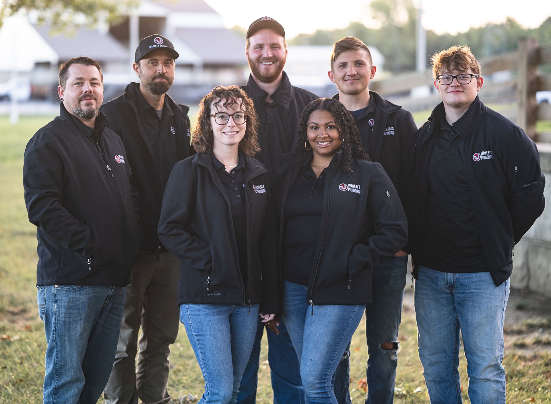 Wings Plumbing's team photo