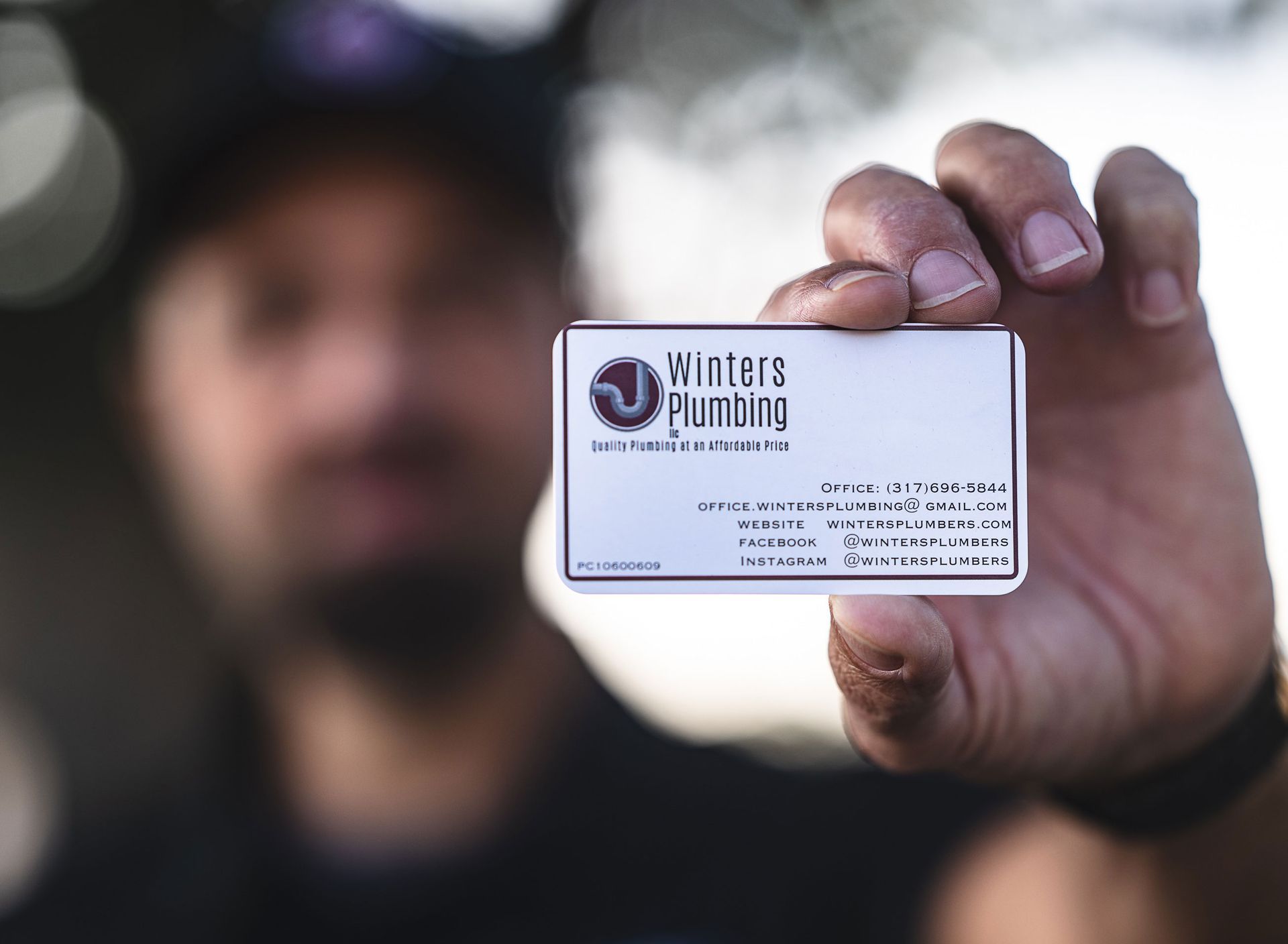 Winters Plumbing calling card