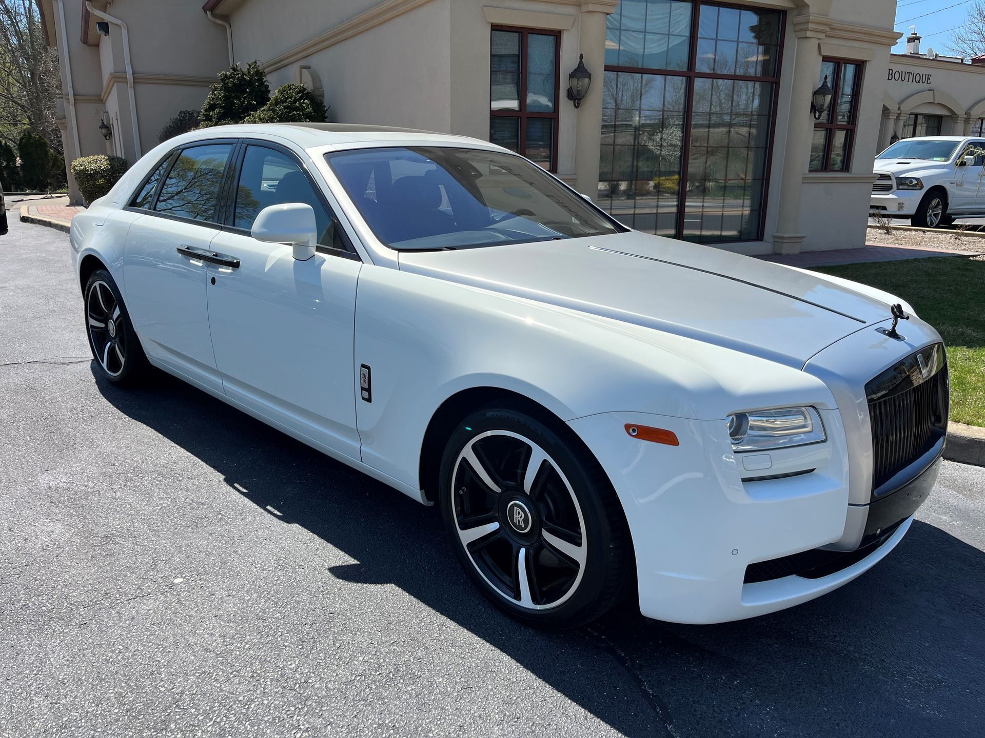 Modern White Rolls Royce