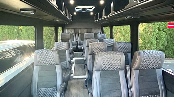 Black 14-Passenger Executive Style Mercedes-Benz Sprinter