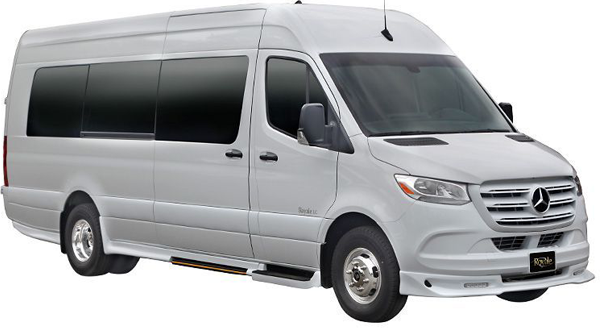 White 16-Passenger Mercedes-Benz Sprinter Limo Van