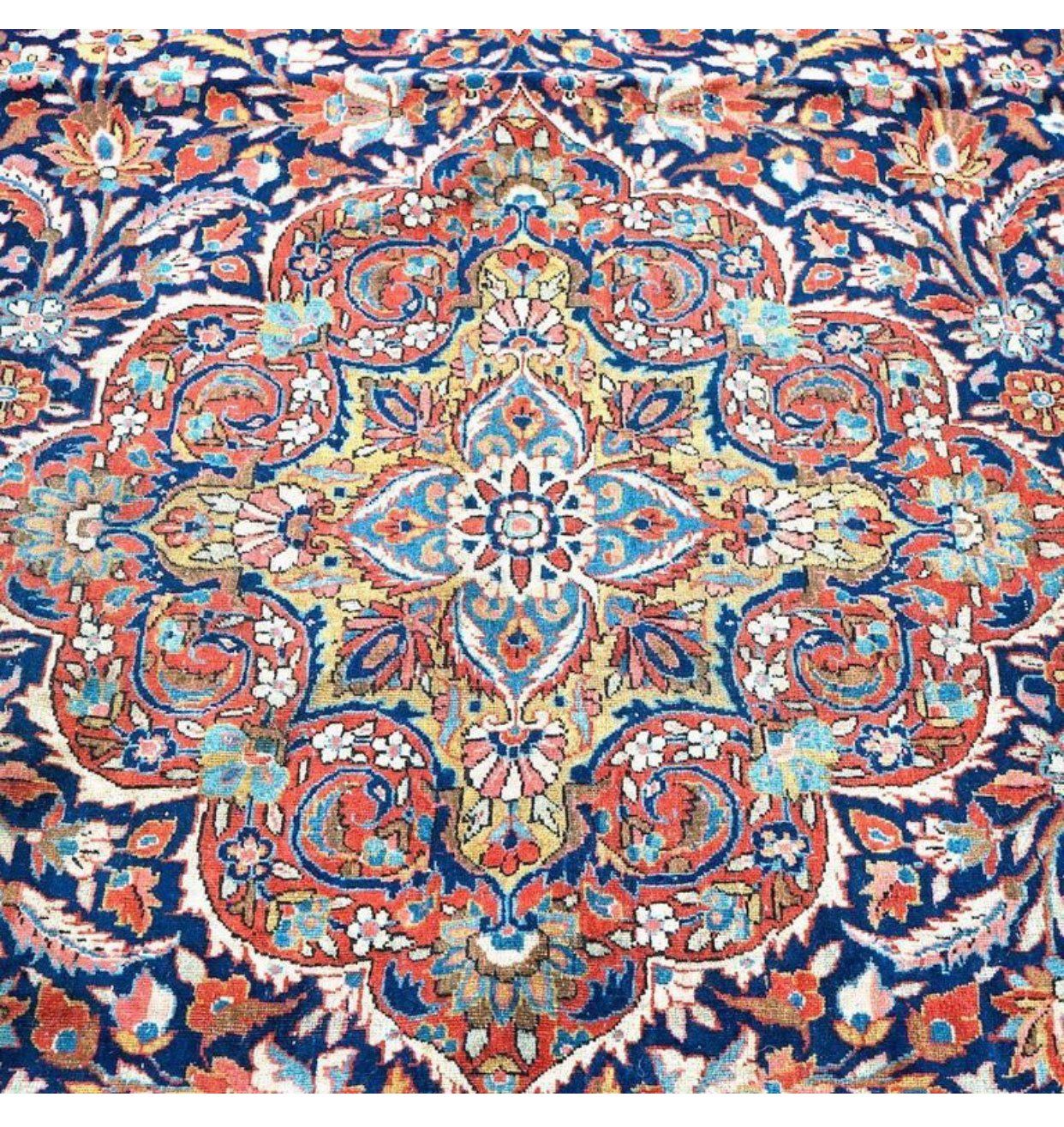 Antique Persian Kashan rug collection