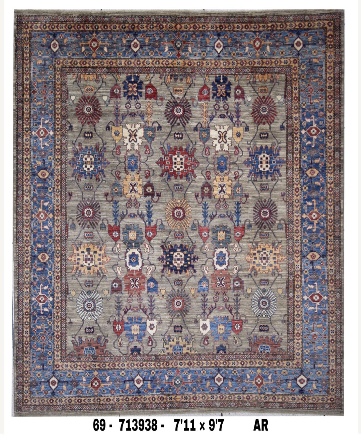 Floral patterned rug