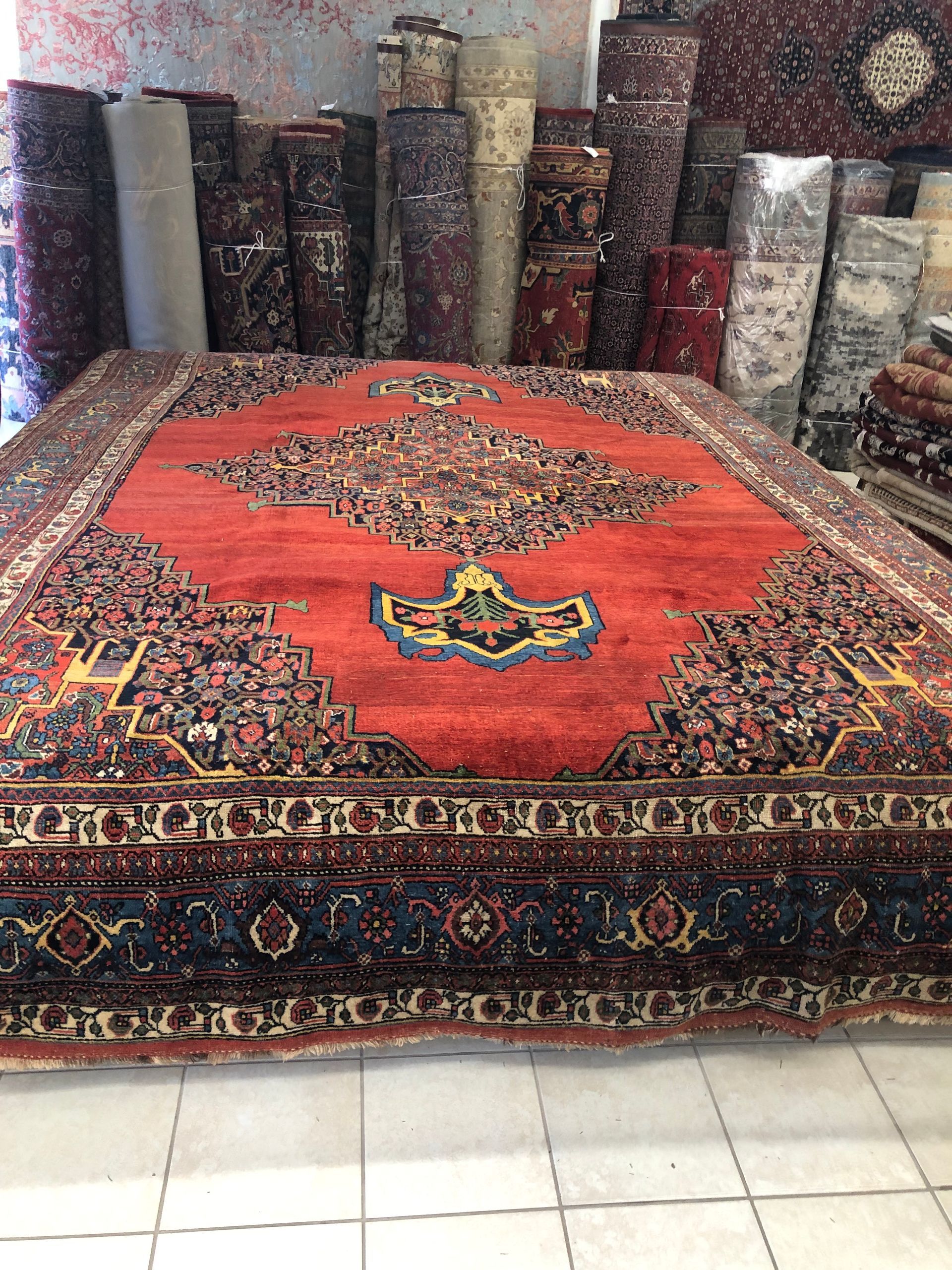 Antique Persian Bidjar Circa
