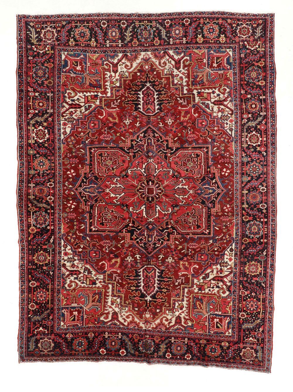 Antique Persian Heriz Circa 1940