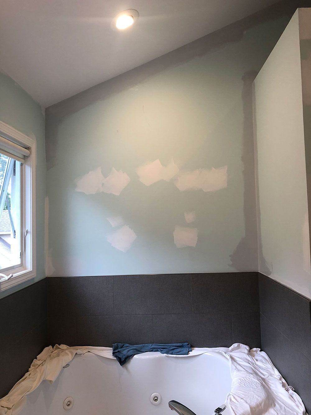 Before Bathroom Wall Painting