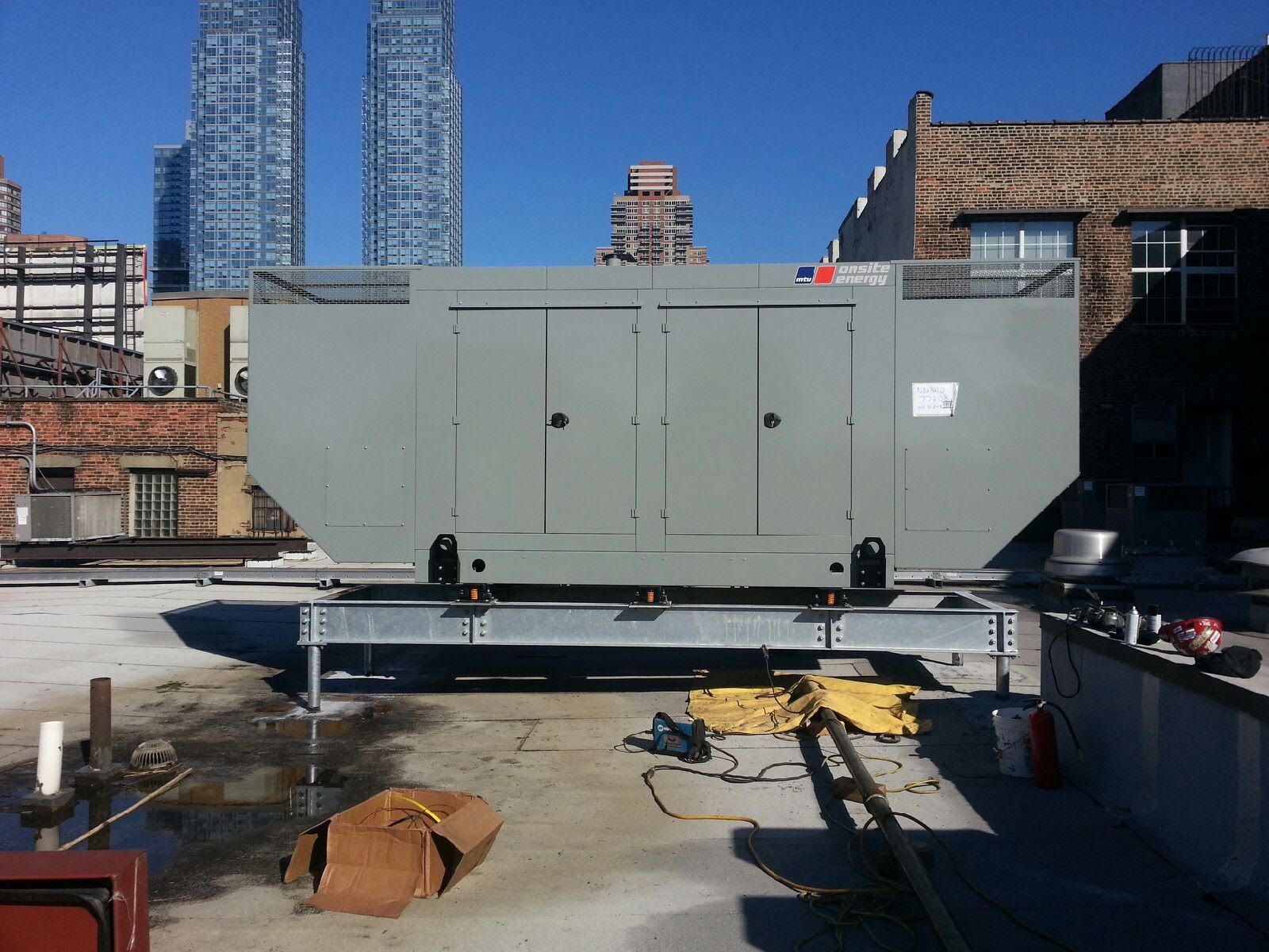 Generator on dunnage