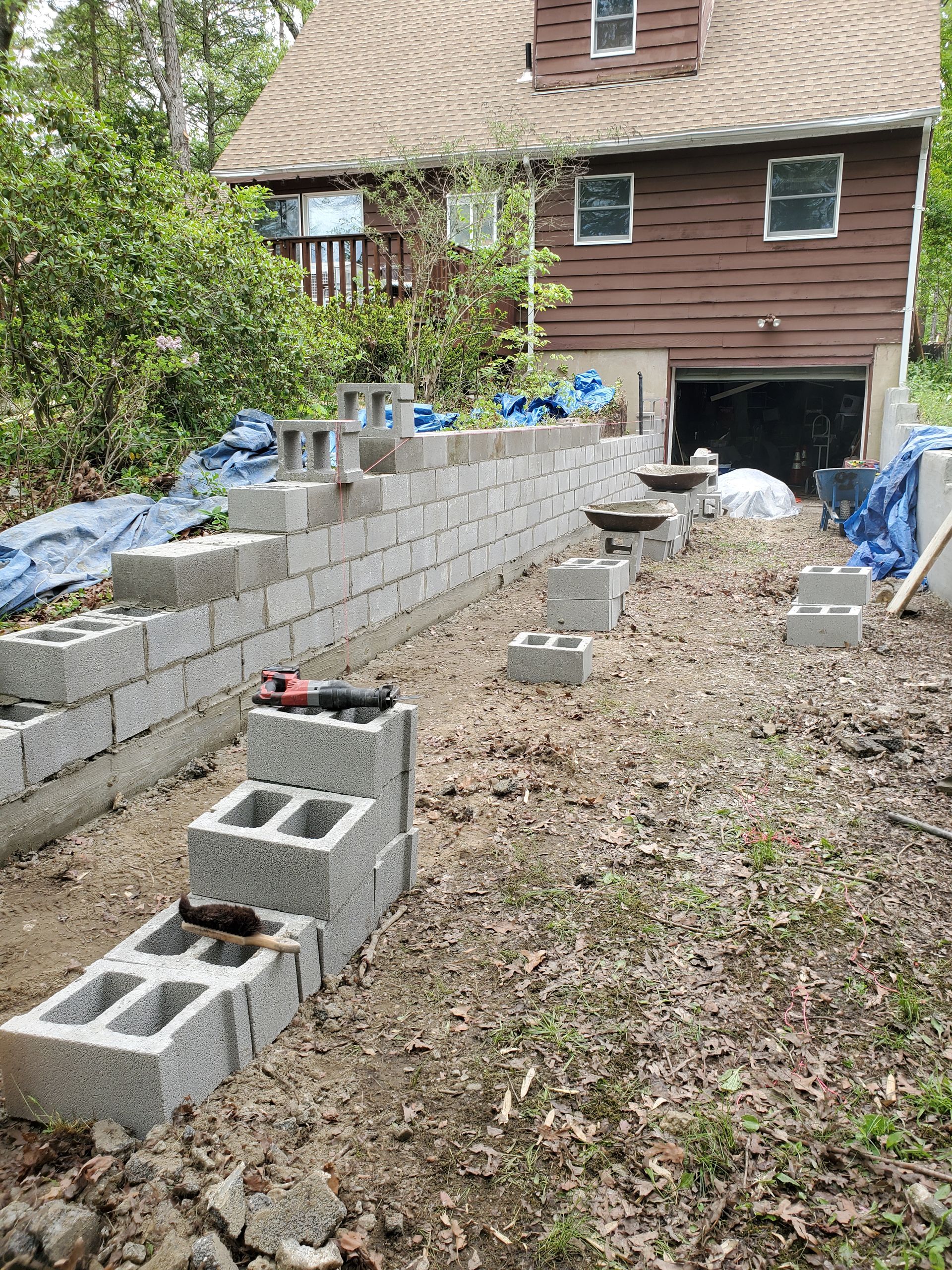 block retaining wall