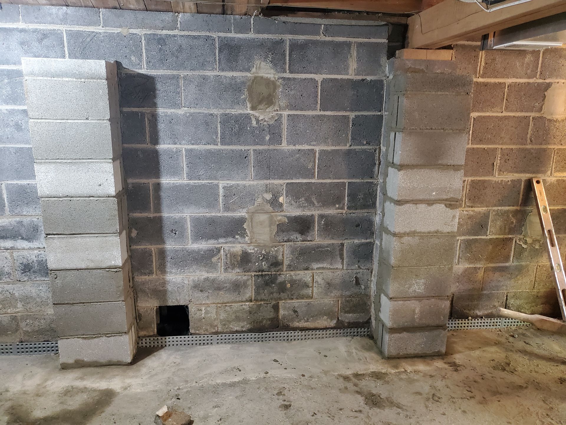 buttress wall for foundation repair