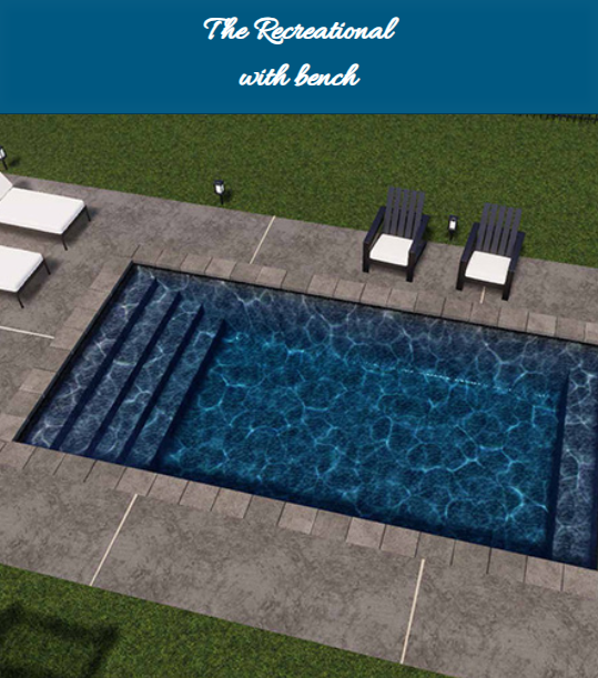 A small outdoor plunge pool with minimalist design.