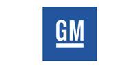 GM logo: White letters 