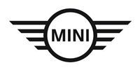 Black and white MINI logo with the word 