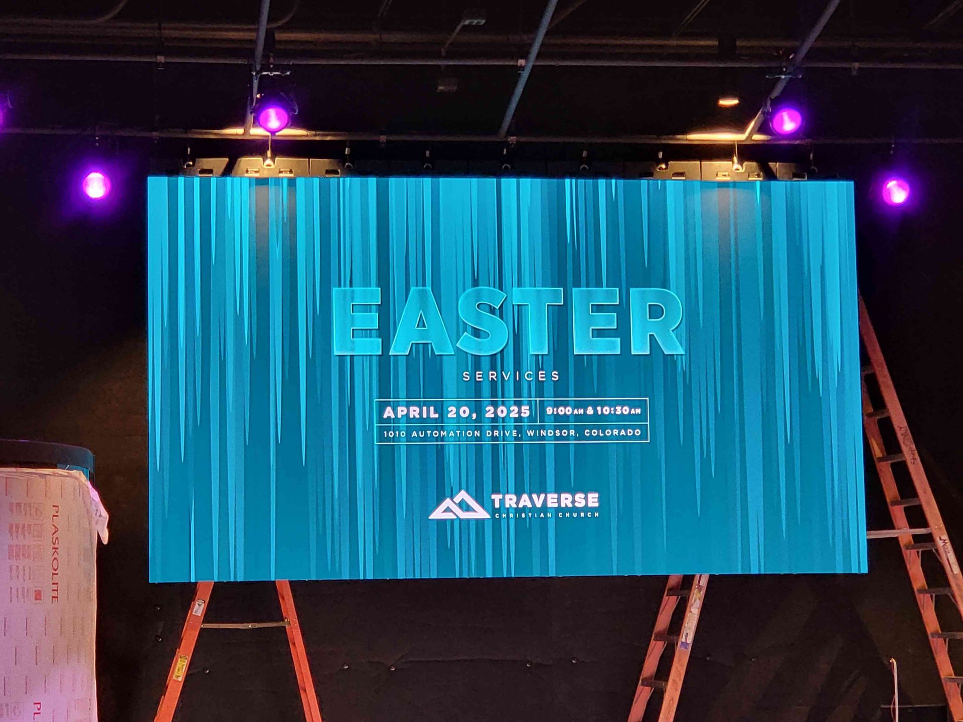 Blue screen displays 