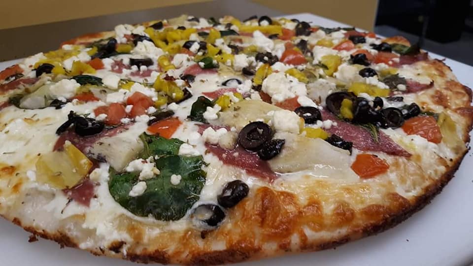 Mediterranean pizza
