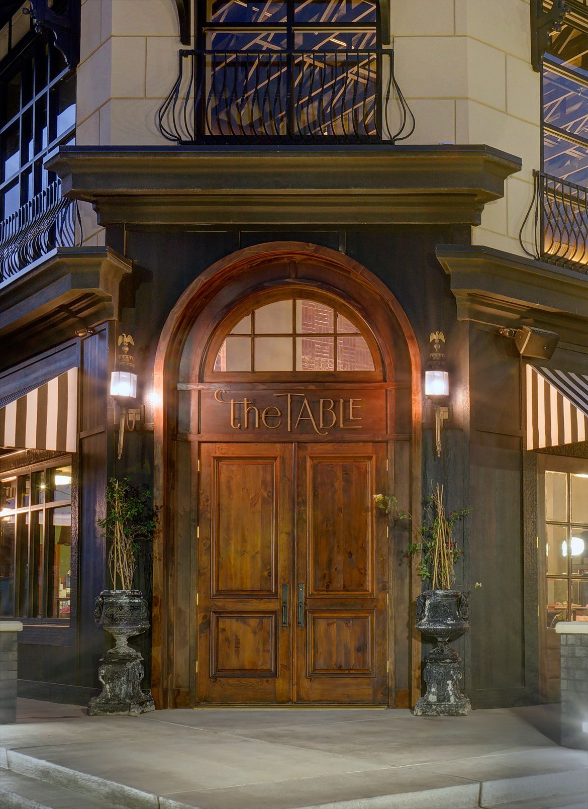 The exterior entrance to a restaurant called 
