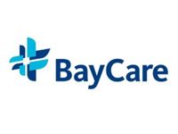 The BayCare logo, featuring a stylized blue cross icon next to the word