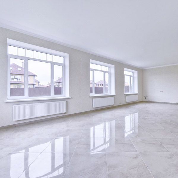 New construction with marble floor.