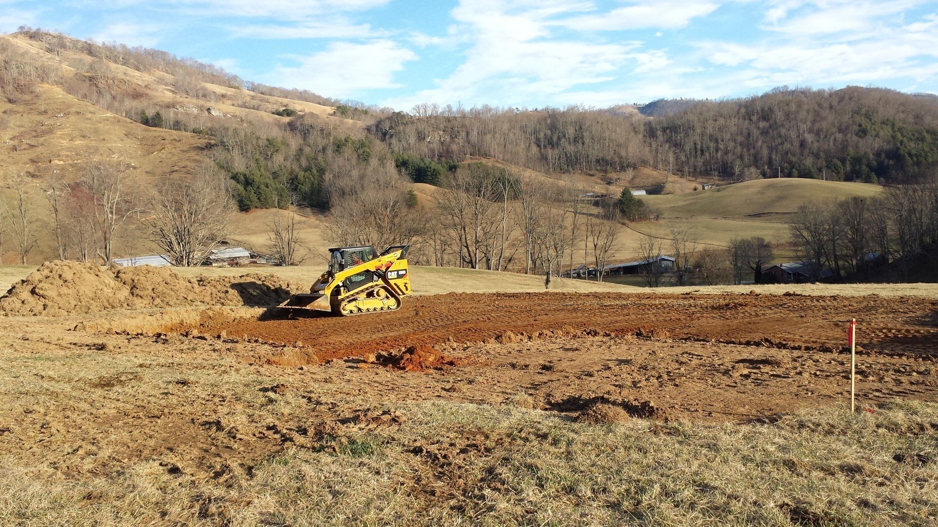 Breaking ground for house