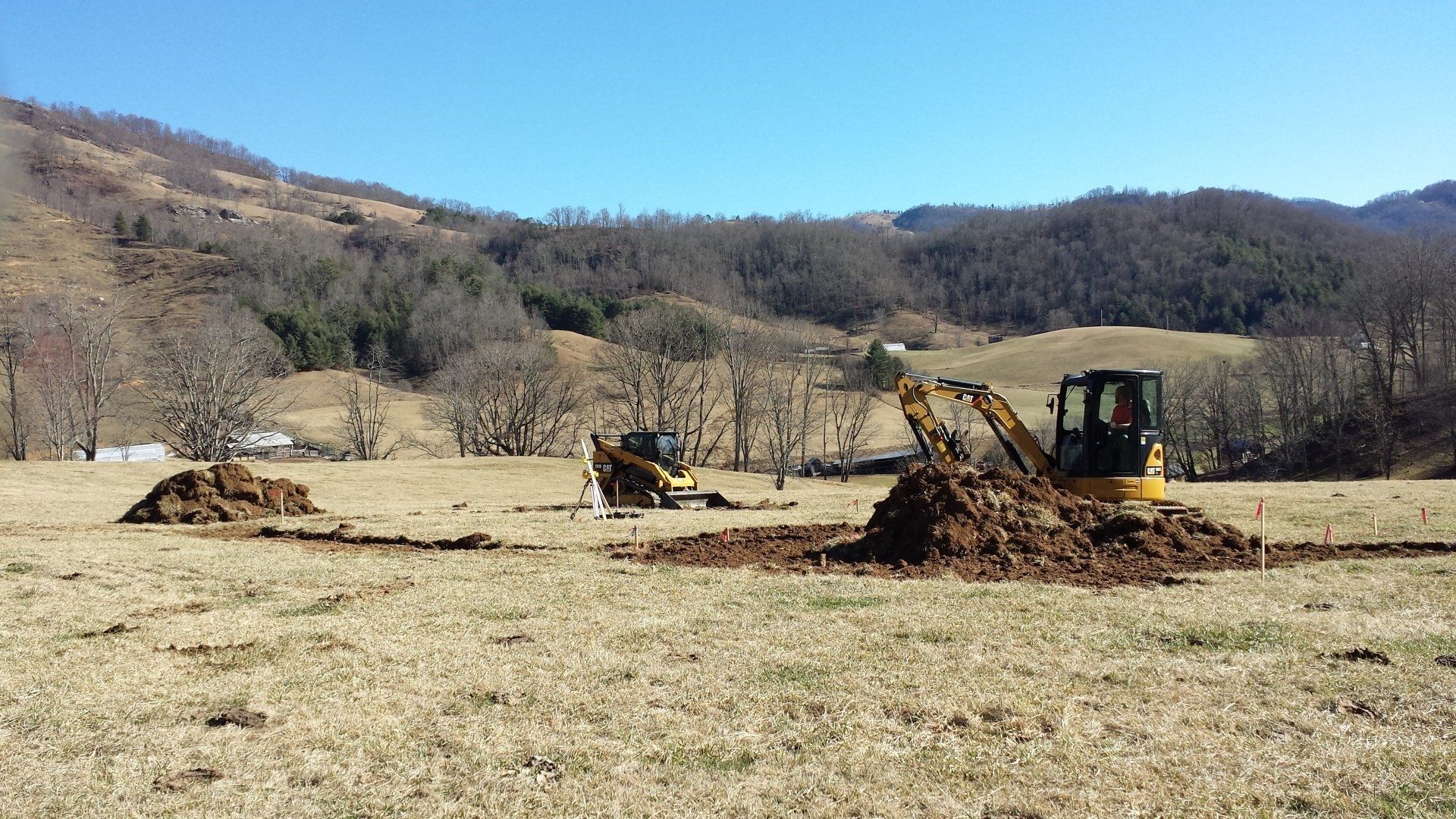 Breaking ground for house
