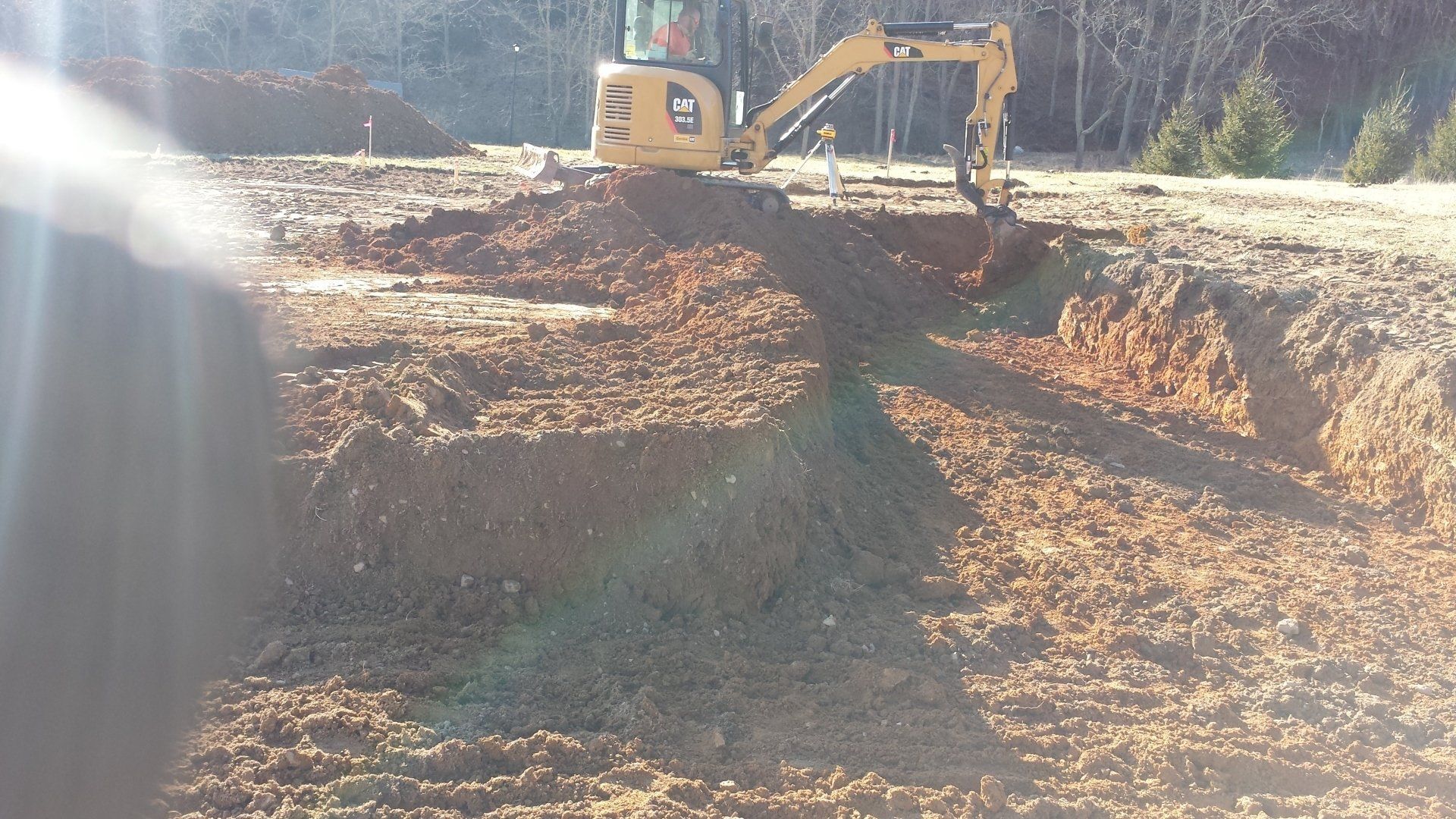 Breaking ground for house