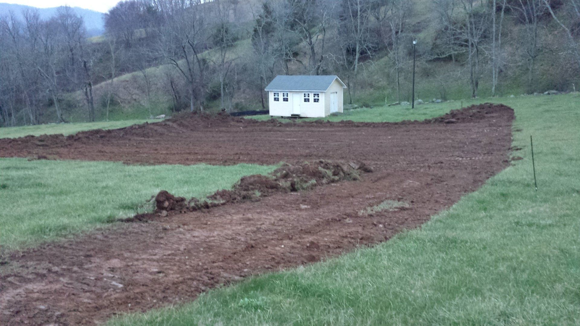 Construction of building pad