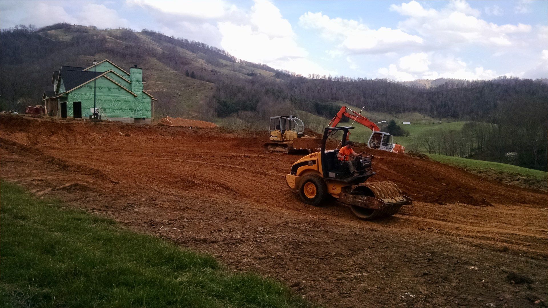 Construction of building pad