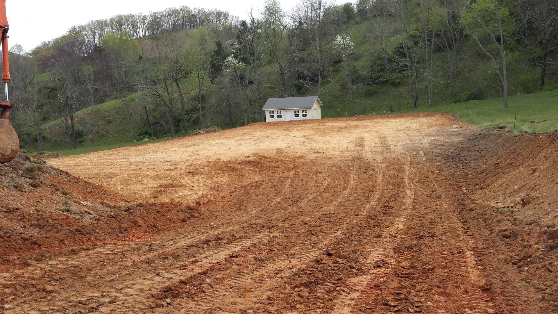 Construction of building pad