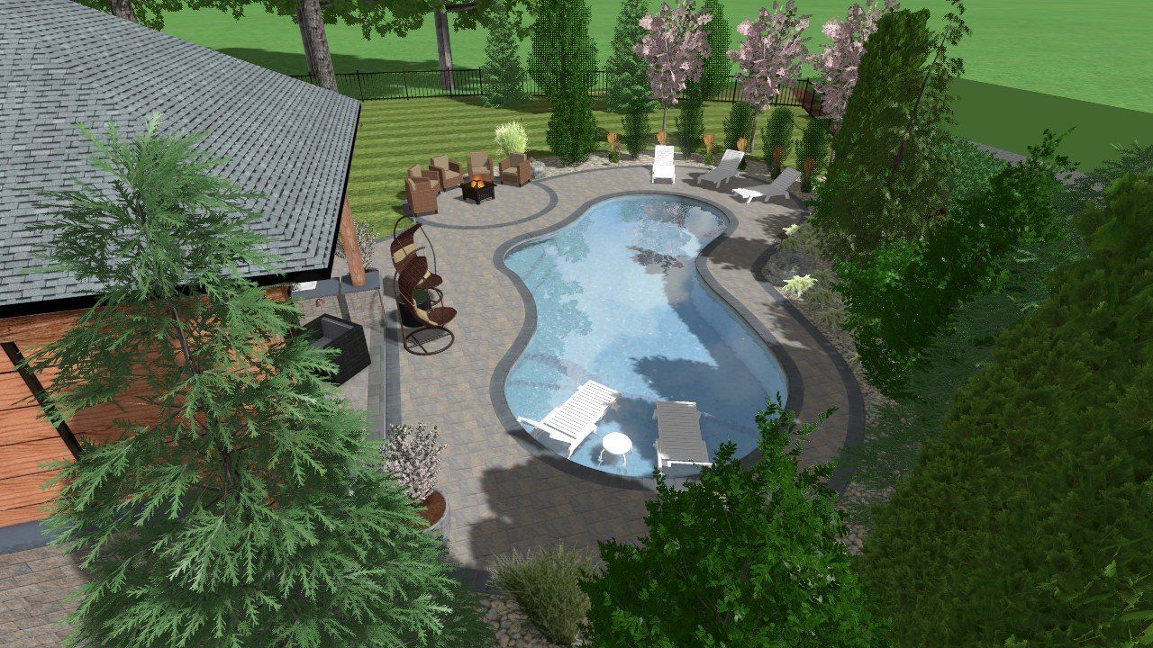 Pool and Pavilion - Day