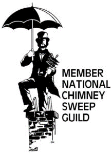 The logo for the member national chimney sweep guild