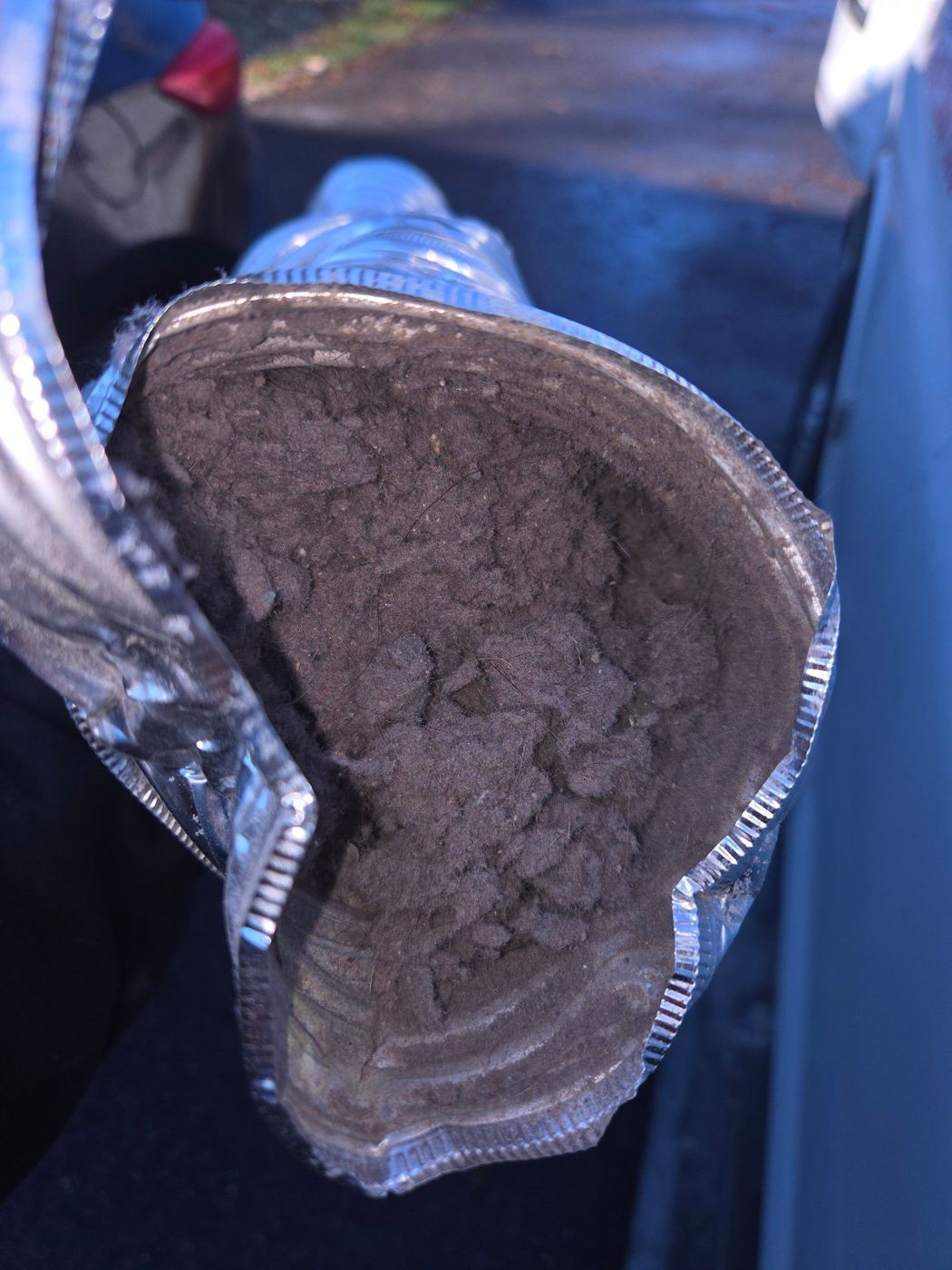 A close up of a bag of powder on a table