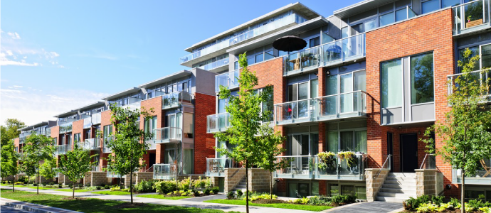 Glass styled subdivision house design