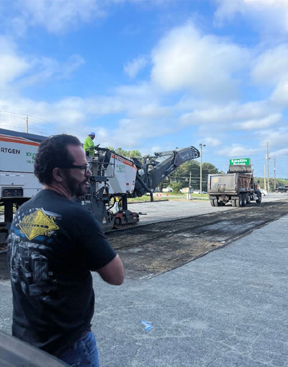 Commercial paving process